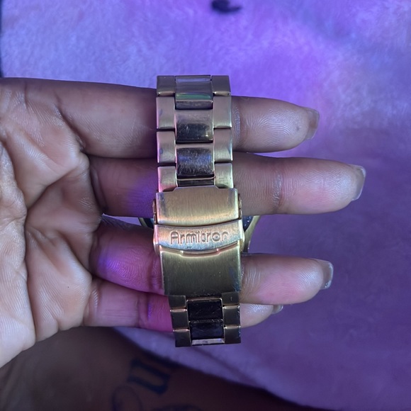 Gold stainless steel Armitron Watch